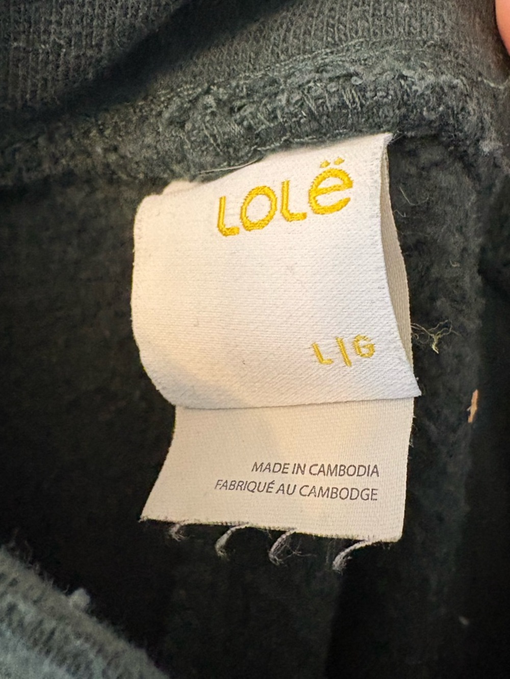 Lole Green Highrise Ankle Sweatpants Size Large Cotton - Picture 6 of 8